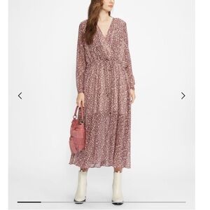 Ted Baker Vallyy Draped Midi with Batwing Sleeve NWT